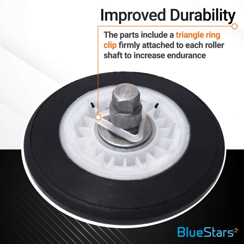 BlueStars Ultra Durable 4581EL2002C Dryer Drum Roller Assembly Part - Compatible with L.G Kenmore Dryers - Replaces 2701044 4581EL2002A 4581EL2002B 4581EL2002D PS8260240 - PACK OF 2 - Image 4